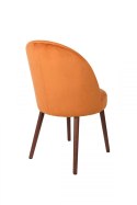 Krzesło tapicerowane Barbara pomarańczowe