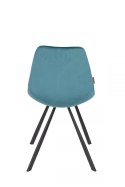 Krzesło tapicerowane Franky niebieskie