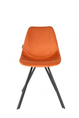 Krzesło tapicerowane Franky pomarańczowe