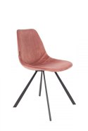 Krzesło tapicerowane Franky różowe
