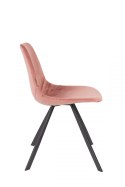 Krzesło tapicerowane Franky różowe