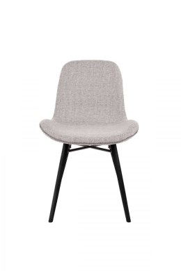 Krzesło tapicerowane LEONARD jasnoszare