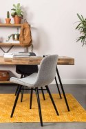 Krzesło tapicerowane LEONARD jasnoszare