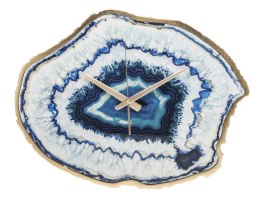 Zegar plaster kamienia biało-niebieski AGATE