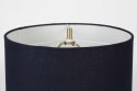Lampa stołowa z abażurem CIRILLO ciemnoniebieska