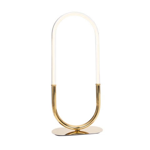 Lampa stołowa / nocna owalny pierścień OLIVIA LED złota