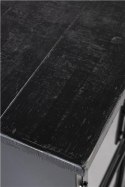 Gablota metalowa na kółkach FERRO czarna