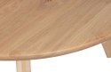 Stół dębowy kwadratowy z zaokrąglonymi rogami TABLO Square leg 130x130 cm