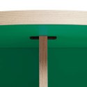 Stół jadalniany okrągły 130 cm zielony