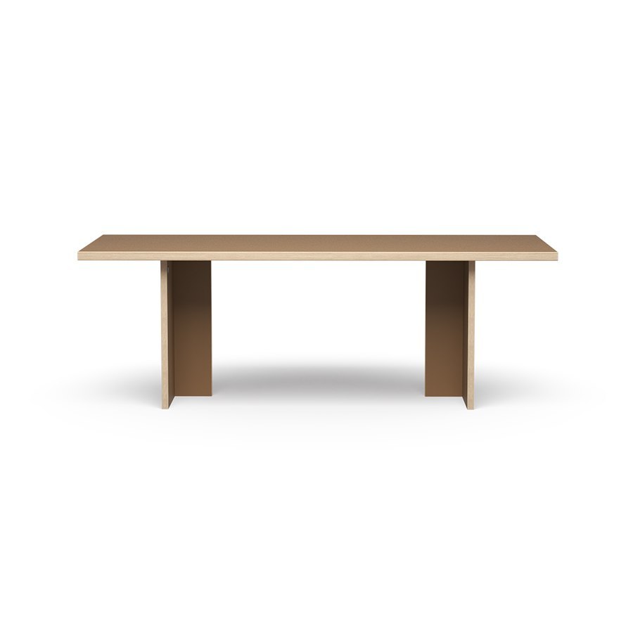 Stół jadalniany prostokątny 220 cm brązowy