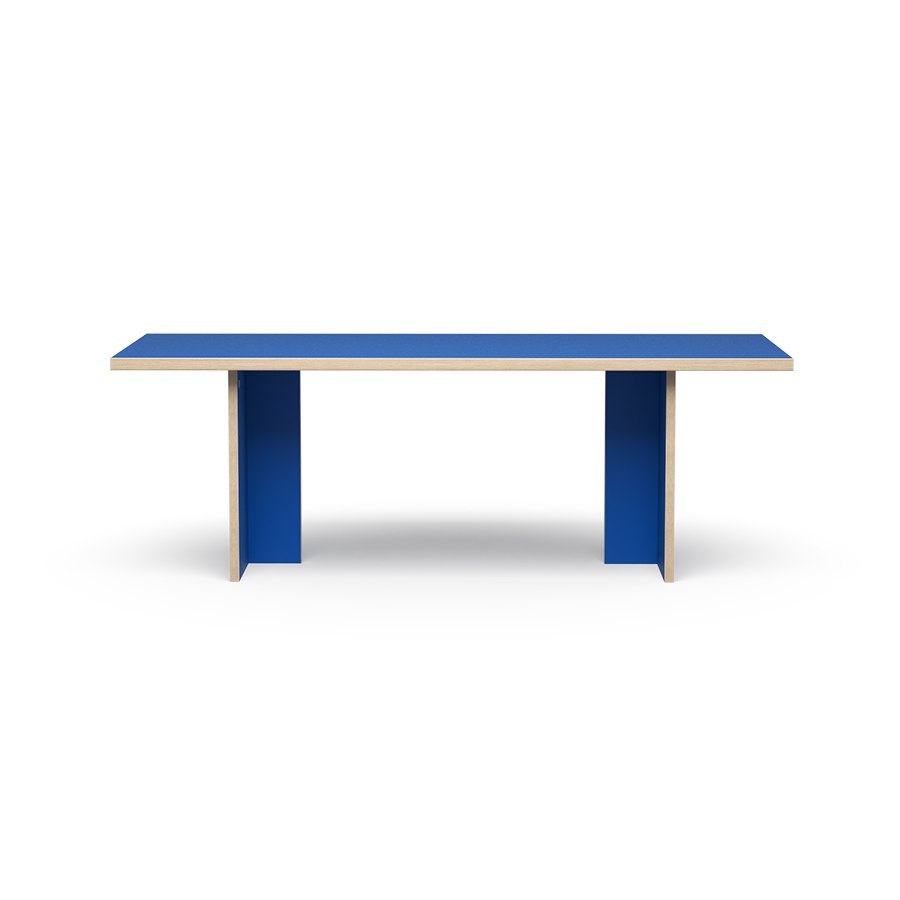 Stół jadalniany prostokątny 220 cm niebieski