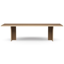 Stół jadalniany prostokątny 280 cm brązowy