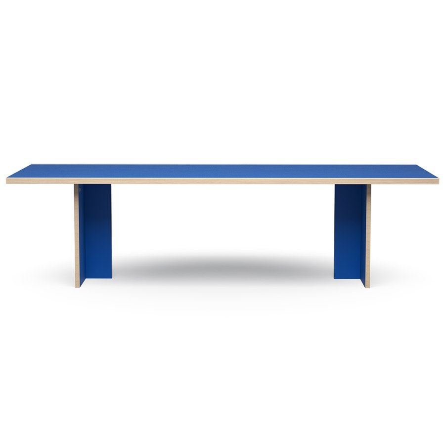 Stół jadalniany prostokątny 280 cm niebieski