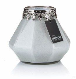 Lampion szklany szaro-srebrny VIVO