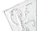 Decor ścienny biały z roślinnym ornamentem Vintage 20