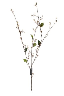 Roślina sztuczna gałązka wiśni z białymi kwiatami