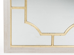 Lustro z dekorem kremowo-złote CASABLANCA 113x78 cm