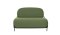 Sofa tapicerowana dwuosobowa PAXTON zielona