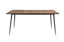 Stół industrialny prostokątny PEPPER 160x90 brązowy