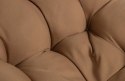 Fotel obrotowy VIVE outdoor rattan brązowy/czarny