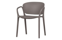 Krzesło plastikowe na taras BENT taupe beżowe