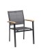 MEMPIS fotel / krzesło ogrodowe aluminowe z drewnem
