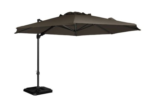 ROMA parasol podwieszany okrągły Ø3,5m taupe