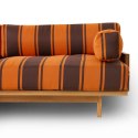 Sofa OUTDOOR z drewna tekowego z poduchami retro