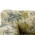Sofa OUTDOOR z drewna tekowego z poduchami botanical