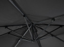 ROMA parasol podwieszany kwadrat 3m taupe