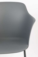 Fotel plastikowy TILDA szary
