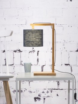 Lampa stołowa prosta z grafitowym abażurem Himalaya
