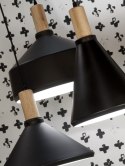 Lampa wisząca ze stożkowym kloszem czarna MELBOURNE 30 cm