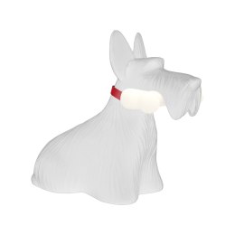Lampa podłogowa ledowa w kształcie psa biała Scottie