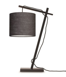 Lampa biurkowa żuraw czarna z grafitowym abażurem ANDES