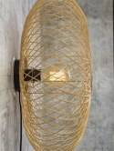 Kinkiet okrągły bambusowy CANGO