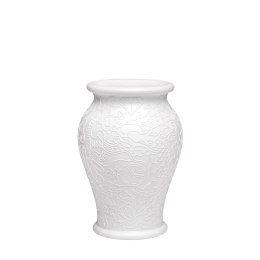 Lampka nocna wazon biały we wzory