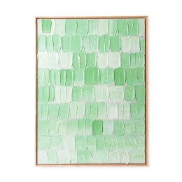 Obraz w ramie zielona paleta abstrakcji 75x100cm