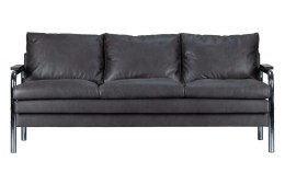 Sofa 2-osobowa tapicerowana szara TUBE