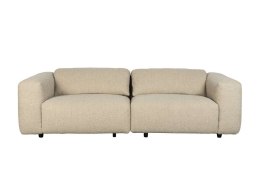 Sofa 3-osobowa tapicerowana karmelowa WINGS