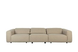 Sofa 4,5-osobowa tapicerowana karmelowa WINGS