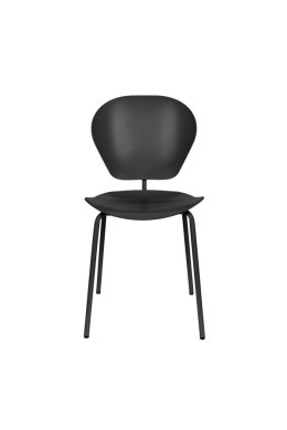 Krzesło proste z tworzywa czarne THE OCEAN