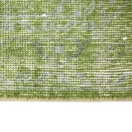 Chodnik tkany wełniany zielony 80x350