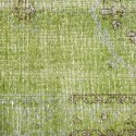 Chodnik tkany wełniany zielony 80x350