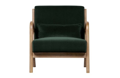 Fotel retro aksamitny zielony MARK