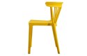 Krzesło plastikowe BLISS żółte ochra