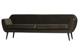 Sofa 4-osobowa welurowa zielona ROCCO XL 230 cm