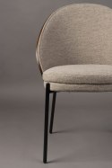Krzesło RODIN tapicerowane beżowy-orzech