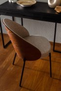 Krzesło RODIN tapicerowane beżowy-orzech