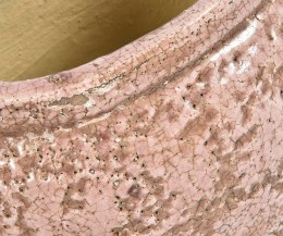 Osłonka terakotowa niska pęknięcia brązowo-różowa Rose 1A